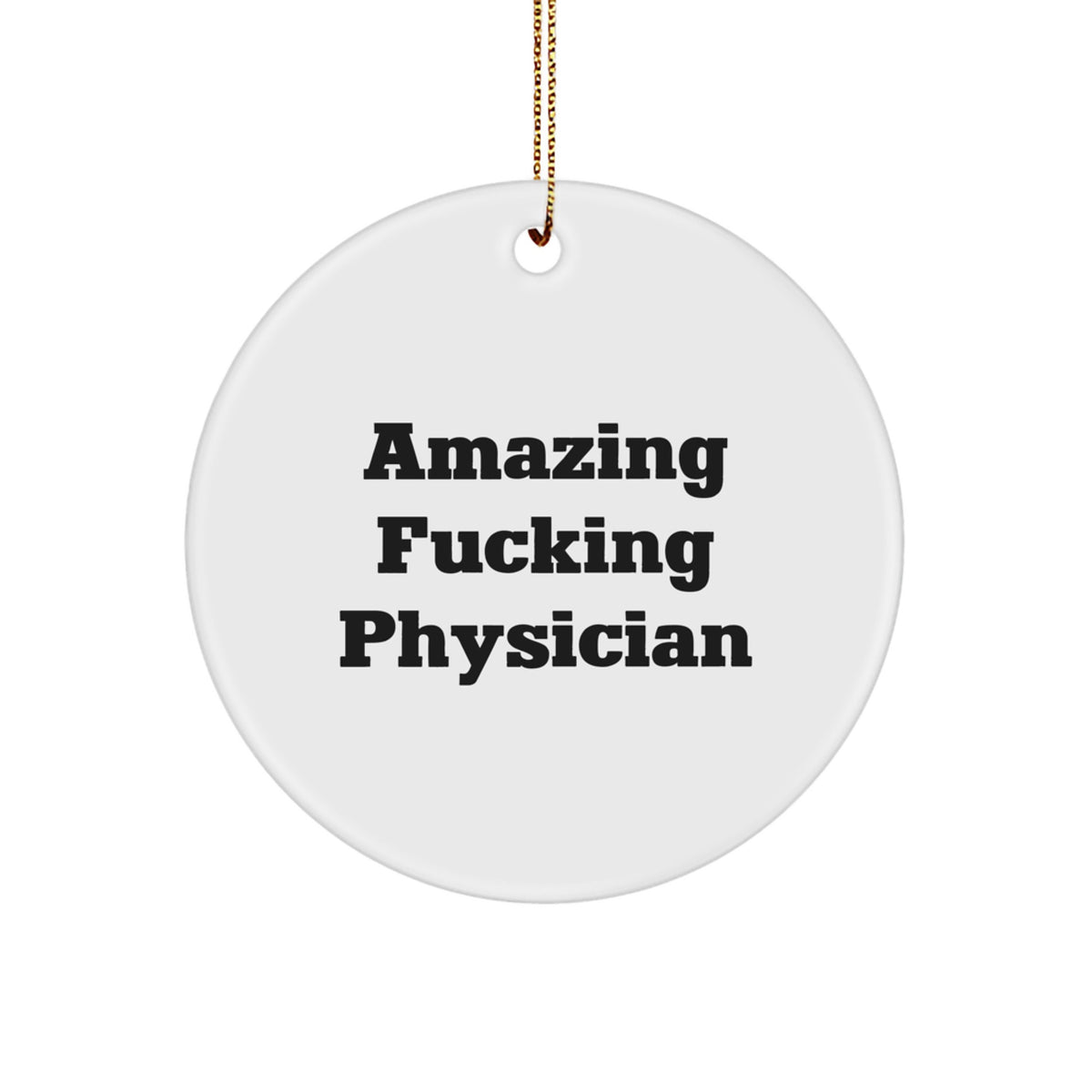 Physician Keepsake Christmas Ornament for Him Gift - Image 1