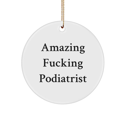 Podiatrist Treasure Circle Ornament for Family Christmas Gift - Image 1