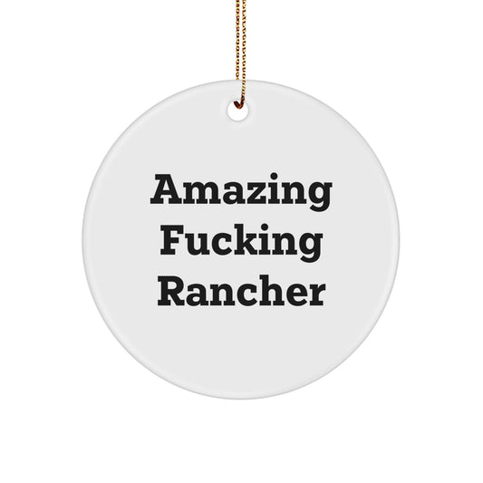 Christmas Ornament Essential Amazing Fucking Rancher Gift for a Best - Image 1