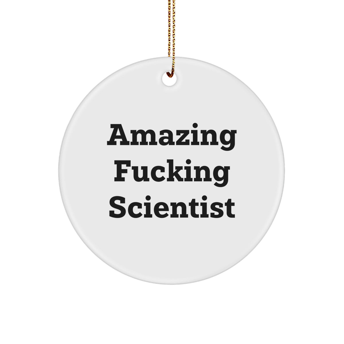 Amazing Scientist Keepsake Holiday Christmas Ornament for Him Gift - Image 1