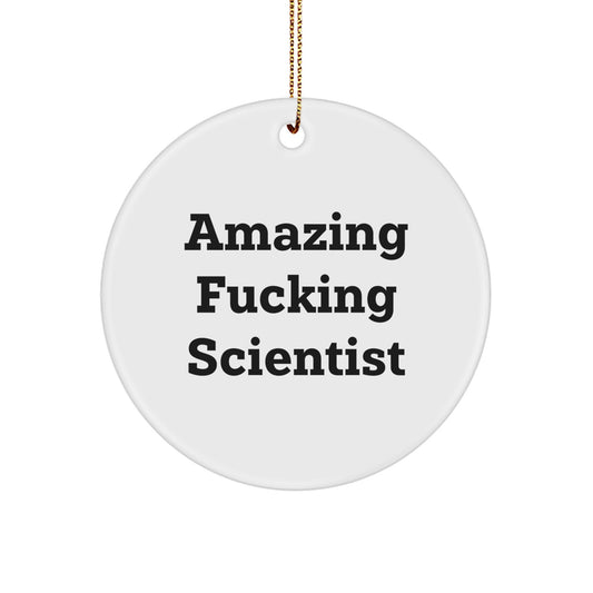 Amazing Scientist Keepsake Holiday Christmas Ornament for Him Gift - Image 1