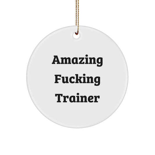 Bold Trainer Christmas Ornament for Friends Novelty Surprise Gift - Image 1