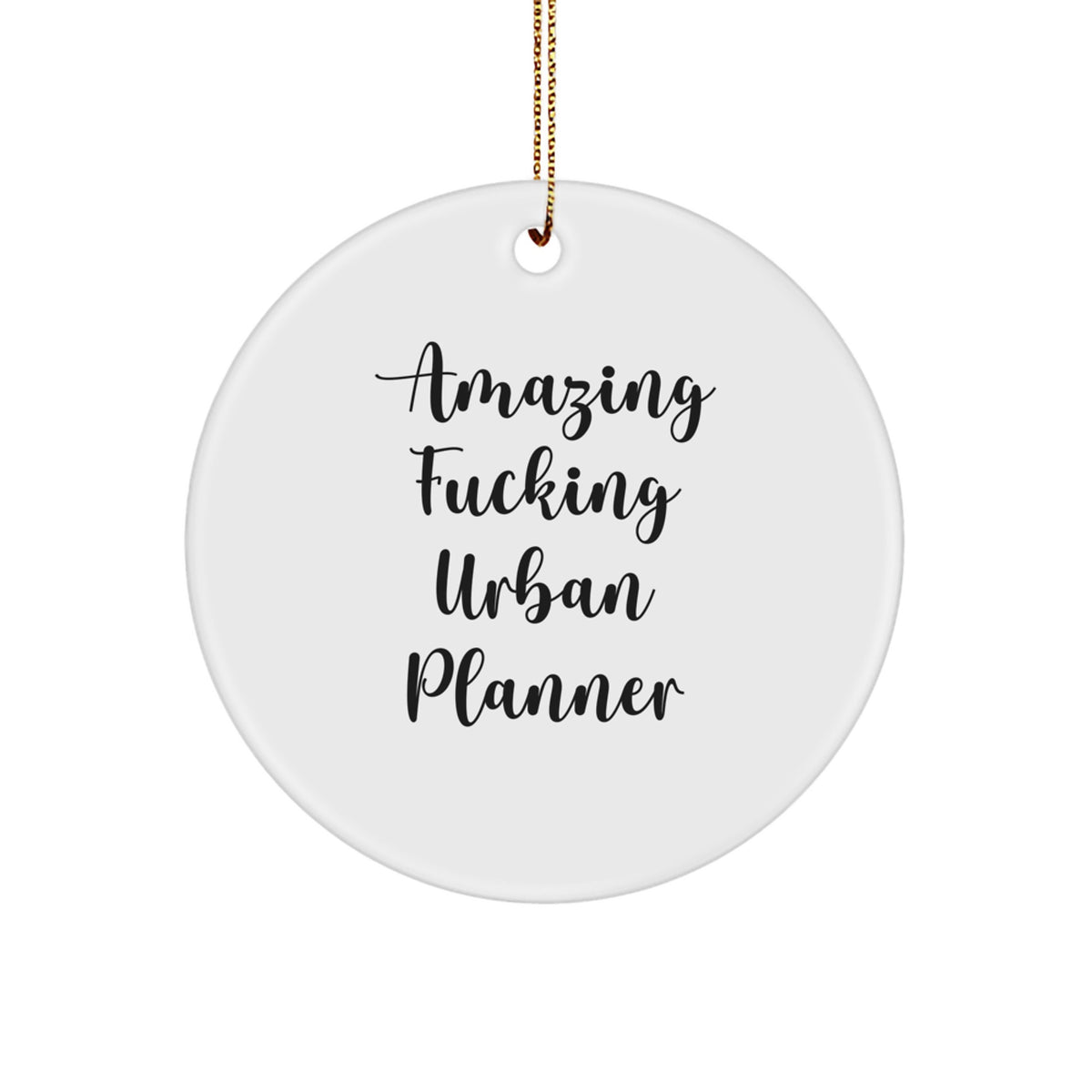 Urban Planner Keepsake Holiday Surprise Christmas Ornament for Him Gift - Image 1