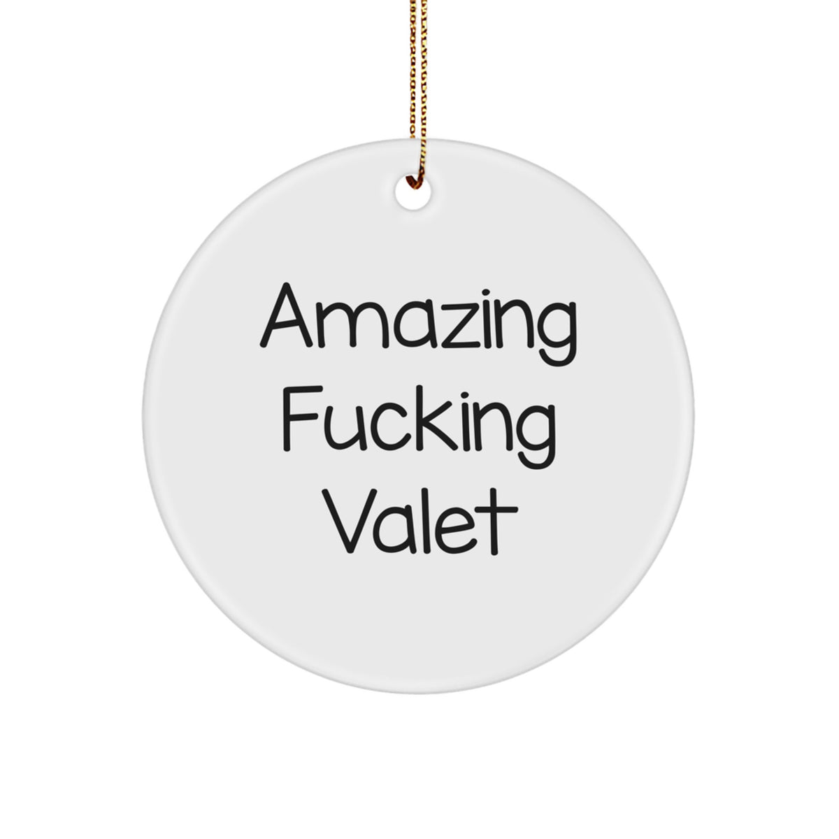 Christmas Gift Surprise Valet Circle Ornament for Teens - Image 1