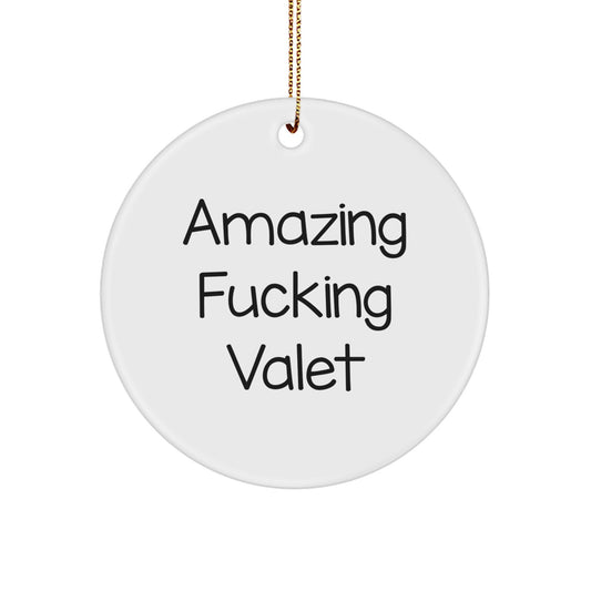 Christmas Gift Surprise Valet Circle Ornament for Teens - Image 1