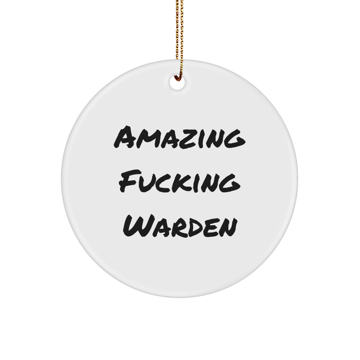 Warden Circle Ornament for Kids Favorite Christmas Surprise Gift - Image 1