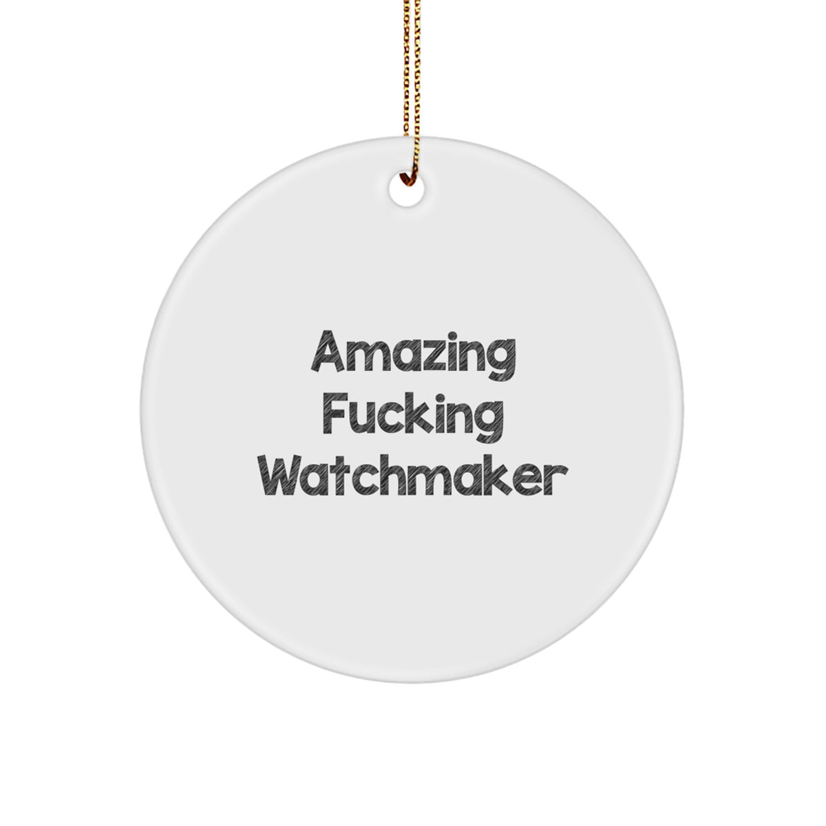 Watchmaker Circle Ornament Christmas Gift Delight for Him - Image 1