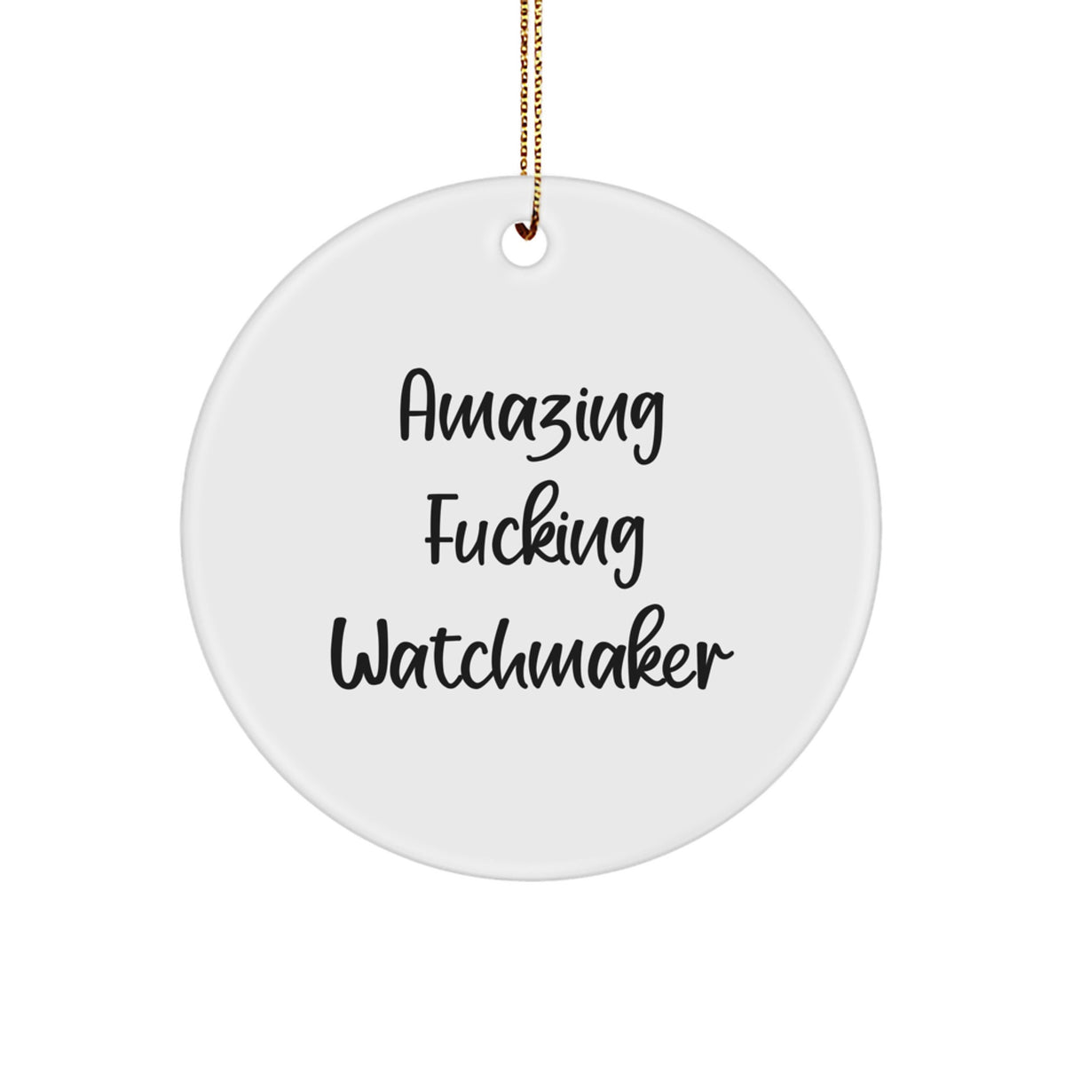 Essential Watchmaker Circle Ornament for a Best Friend Christmas Gift - Image 1