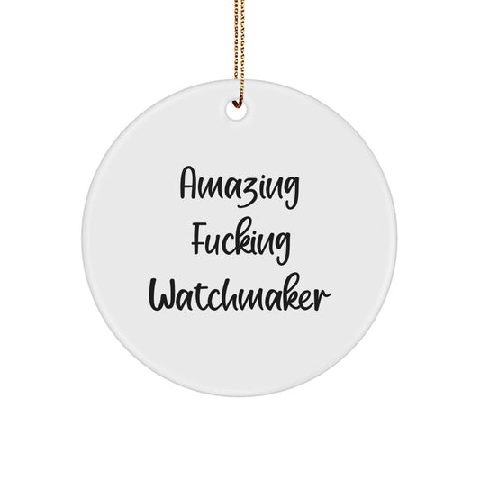 Essential Watchmaker Circle Ornament for a Best Friend Christmas Gift - Image 1