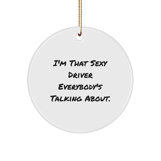 Bold Driver Novelty Christmas Ornament Keepsake for Friends Gift - Image 1