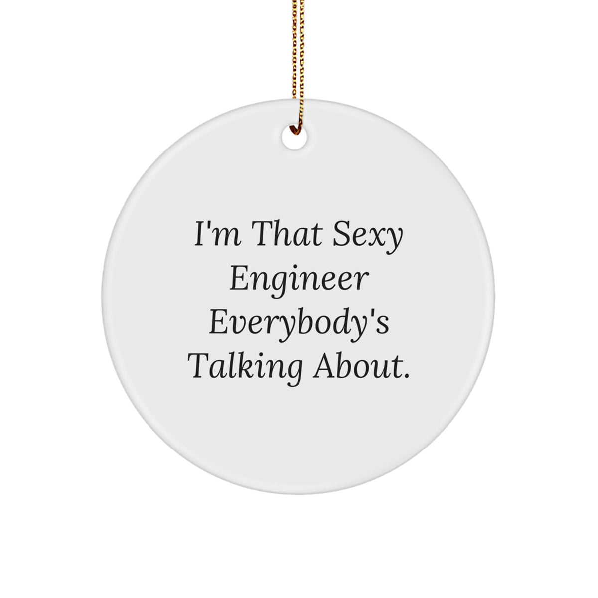 Engineer Treasure Circle Ornament for Family Christmas Gift - Image 1