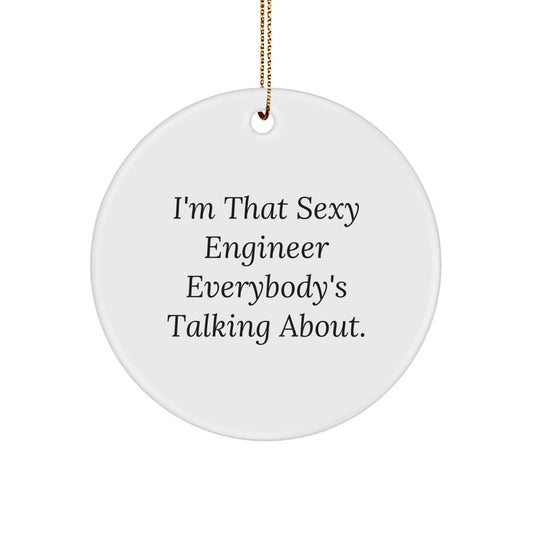 Engineer Treasure Circle Ornament for Family Christmas Gift - Image 1