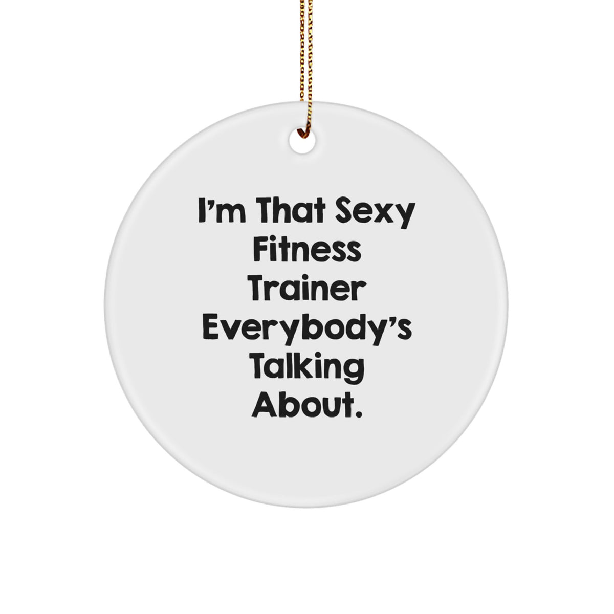 Favorite Fitness Trainer Christmas Ornament for Kids Gift – Bright - Image 1