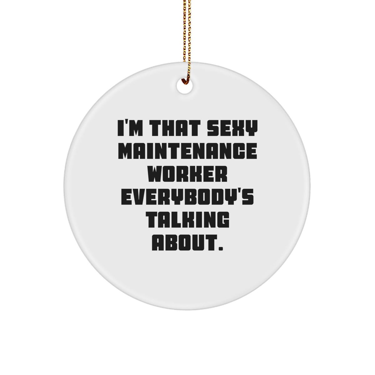 Novelty Christmas Ornament for Friends– Maintenance Worker Keepsake Gift - Image 1