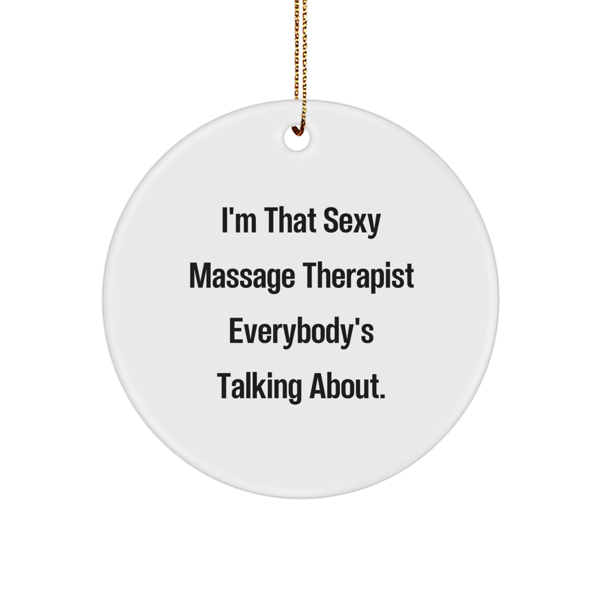 Christmas Ornament Gift for Family A Playful Massage Therapist Treasure - Image 1