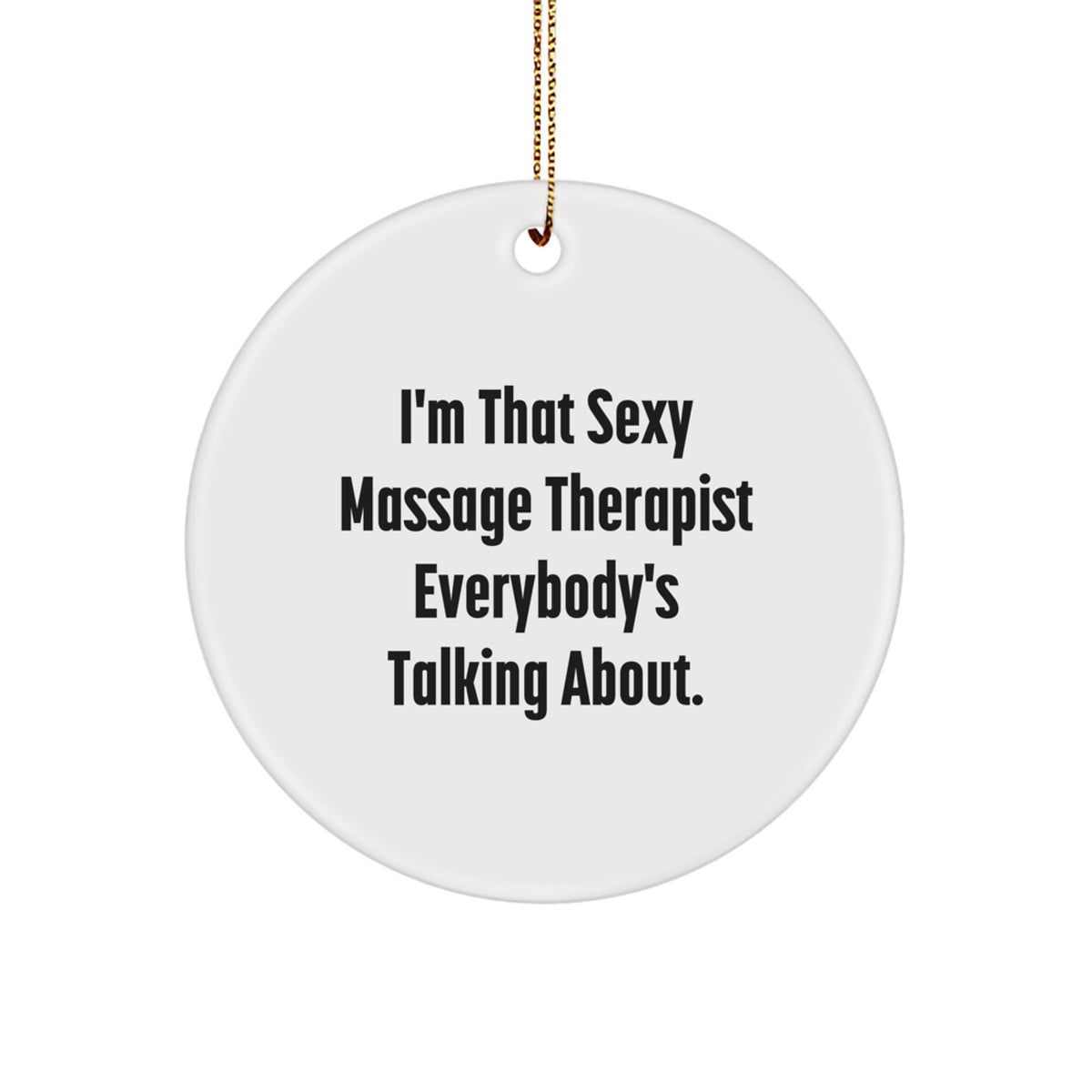 Bright Massage Therapist Favorite Christmas Ornament for Kids Gift - Image 1