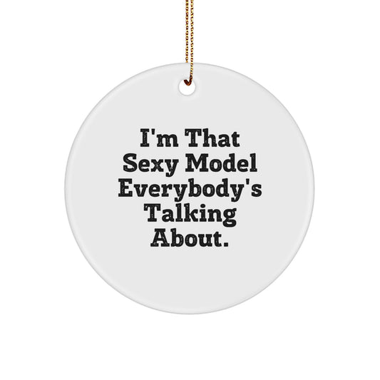 Sassy Model Christmas Ornament Essential for Neighbors Gift - Image 1