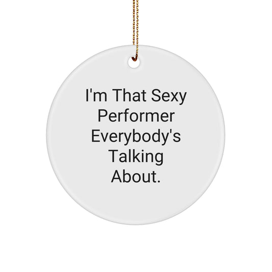 Christmas Gift for Her Performer Present Ornament - Image 1