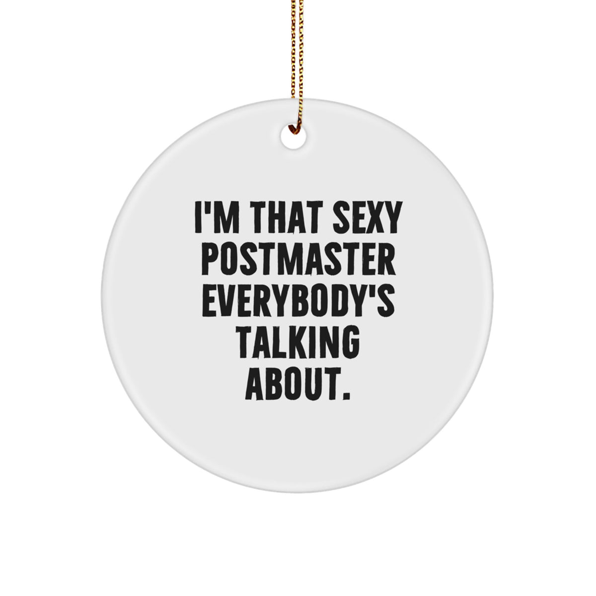 Christmas Gift Postmaster Circle Ornament for Teens Surprise - Image 1