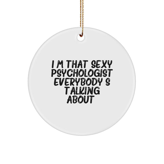 Christmas Ornament Gift for Coworkers - Sexy Psychologist Idea - Image 1