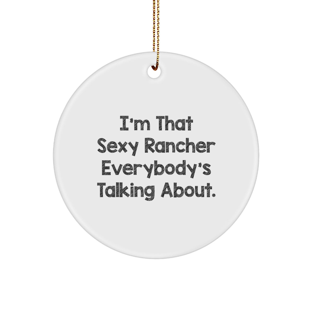 Bold Rancher Christmas Ornament Memento for Roommates Gift - Image 1