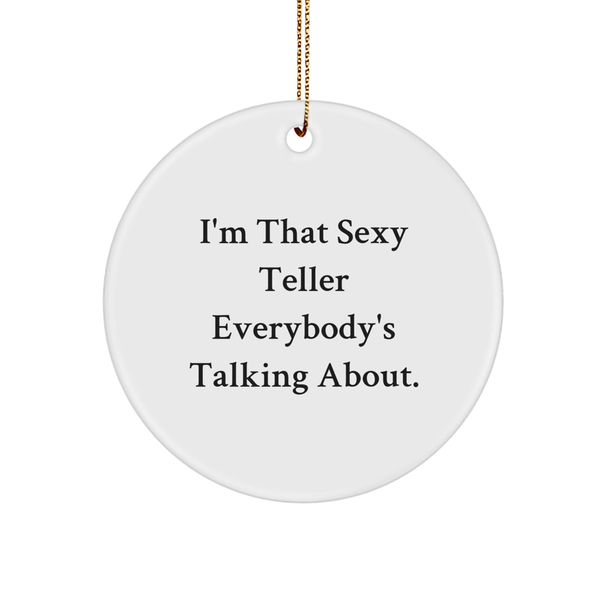 Christmas Unique Gift Surprise Teller Circle Tree Ornament for Teens - Image 1