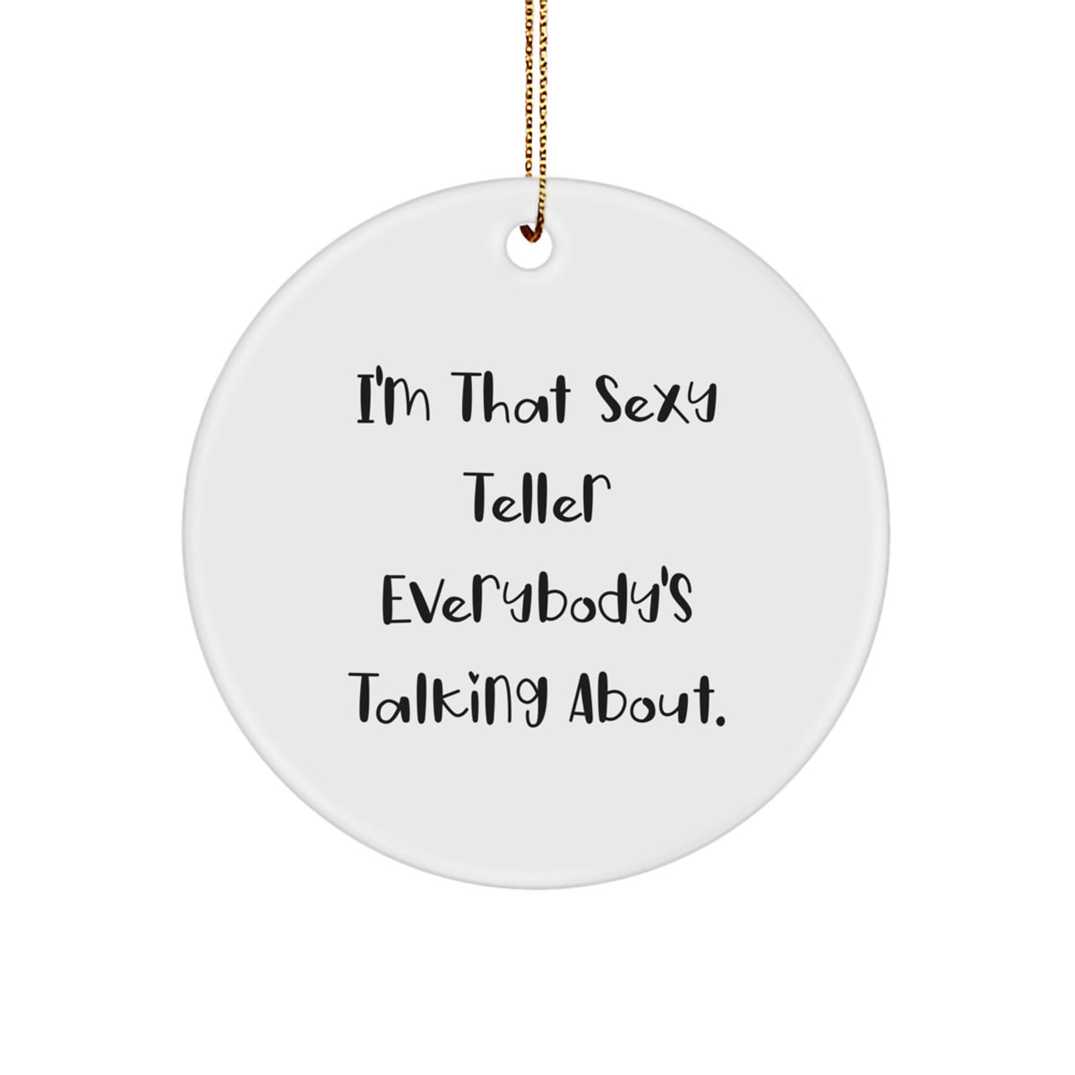 Teller Circle Ornament Keepsake for Him Holiday Bright Christmas Gift - Image 1
