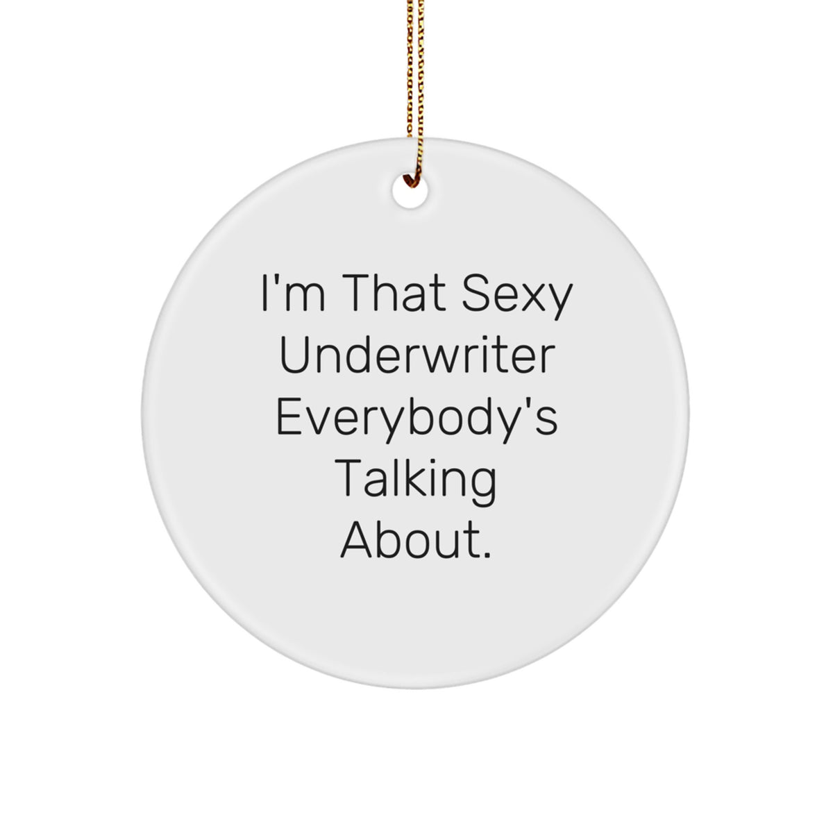 Underwriter Treasure Circle Ornament for Family Christmas Gift - Image 1