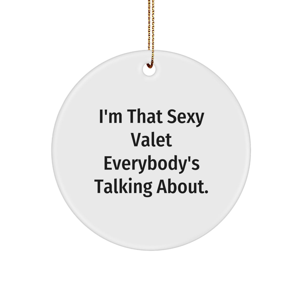 Valet Keepsake Christmas Ornament for Him Gift - Image 1
