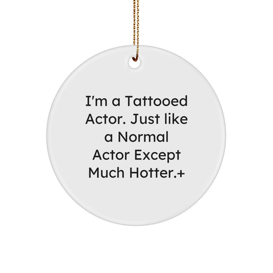 Favorite Actor Circle Ornament for Kids Christmas Keepsake Gift - Image 1