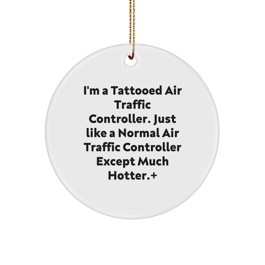 Air Traffic Controller Keepsake Christmas Ornament for Him Gift - Image 1