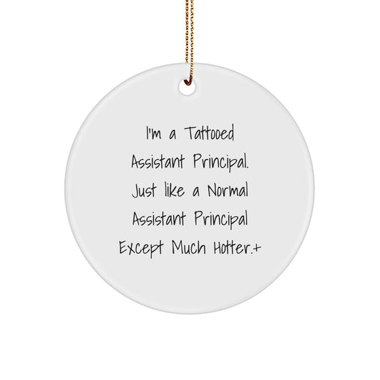 Christmas Ornament Gift Tattooed Assistant Principal - Treasure - Image 1