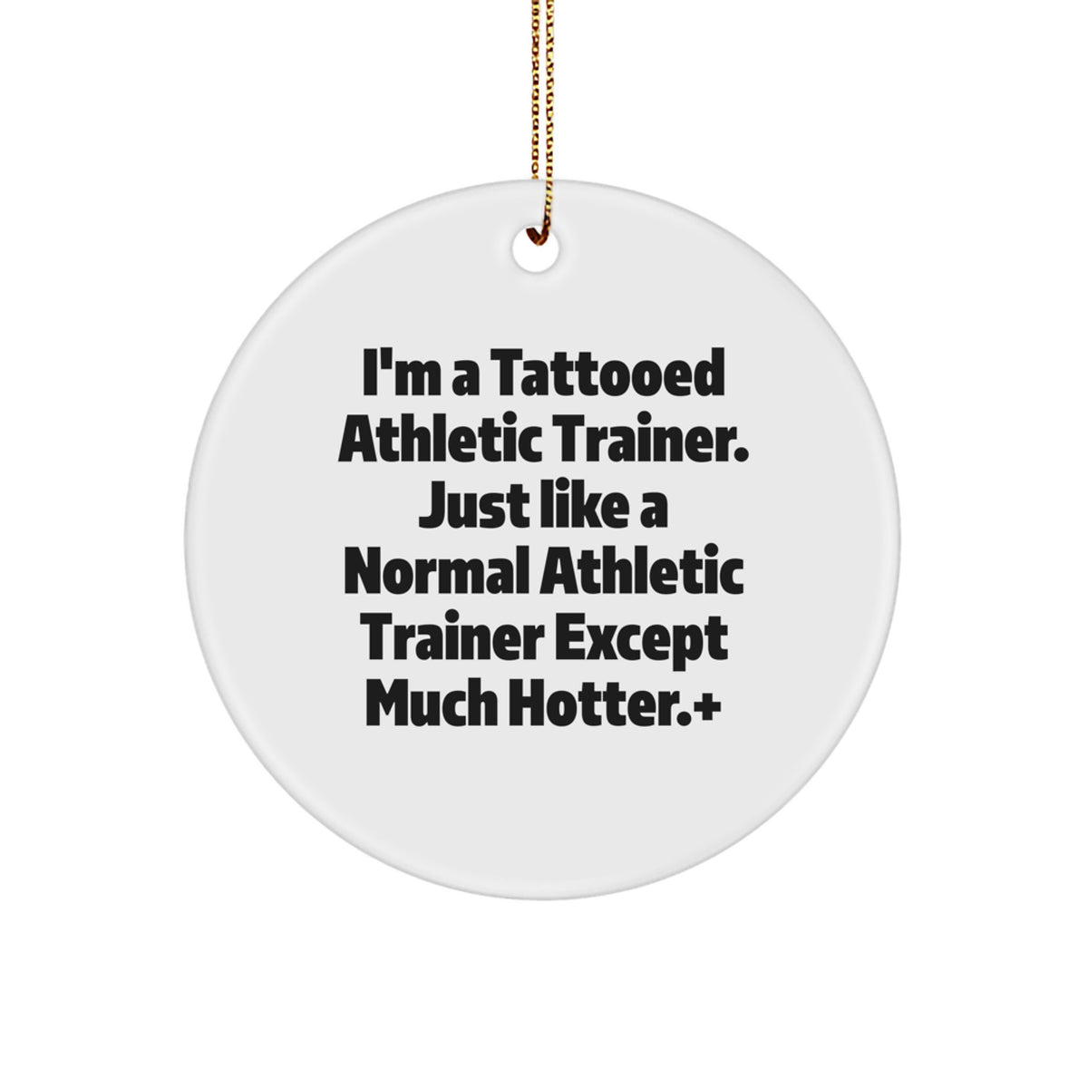 Favorite Athletic Trainer Circle Ornament for Kids Christmas Gift - Image 1