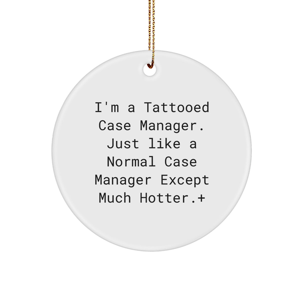 Case Manager Circle Ornament Christmas Gift for Coworkers Idea - Image 1