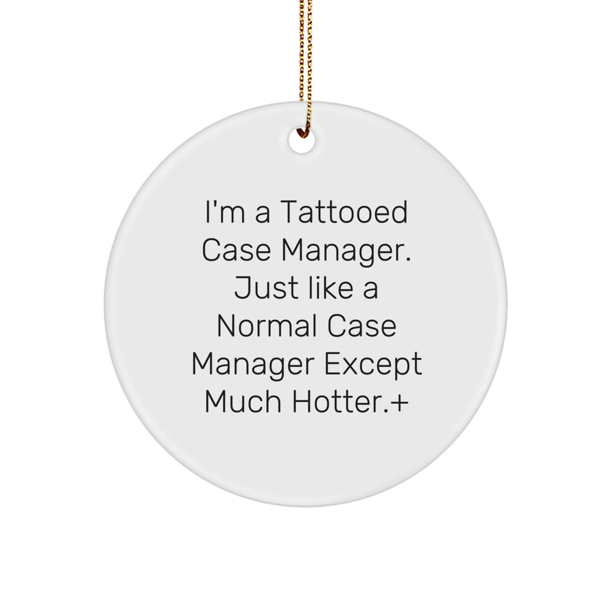 Christmas Ornament Gift for Family A Tattooed Case Manager's Treasure - Image 1