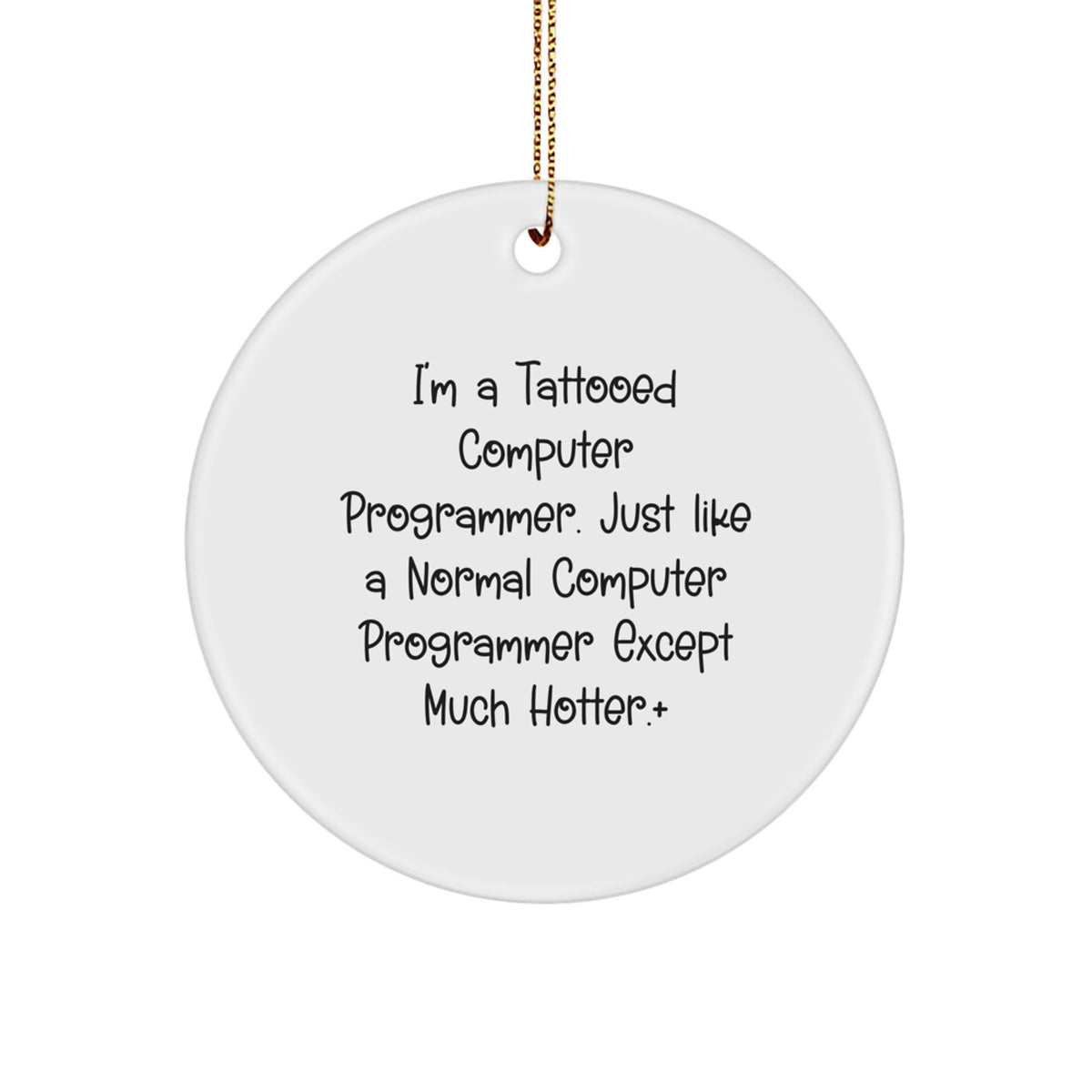 Collectible Computer Programmer Ornament for Neighbors Christmas Gift - Image 1