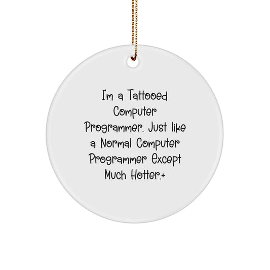 Collectible Computer Programmer Ornament for Neighbors Christmas Gift - Image 1