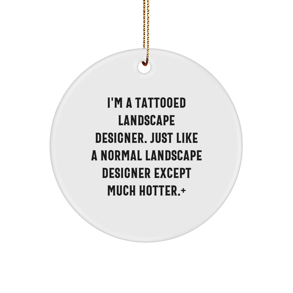 Landscape Designer Circle Christmas Ornament Hot Xmas Gift for Friends - Image 1