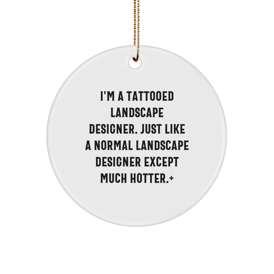 Landscape Designer Circle Christmas Ornament Hot Xmas Gift for Friends - Image 1