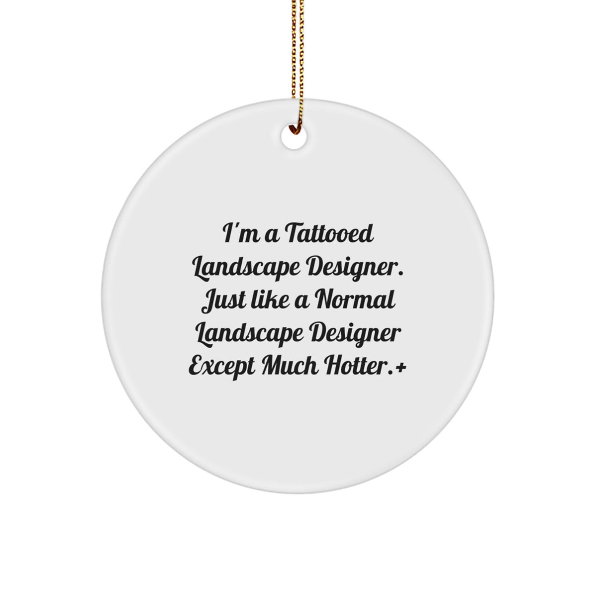 Landscape Designer Circle Ornament Favorite for Kids Christmas Gift - Image 1