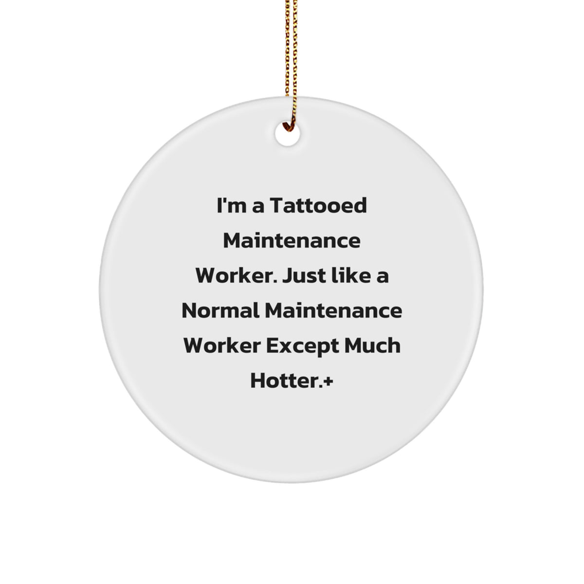Maintenance Worker Keepsake Christmas Ornament for Him Unique Gift - Image 1