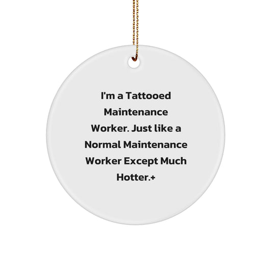 Maintenance Worker Keepsake Christmas Ornament for Him Unique Gift - Image 1