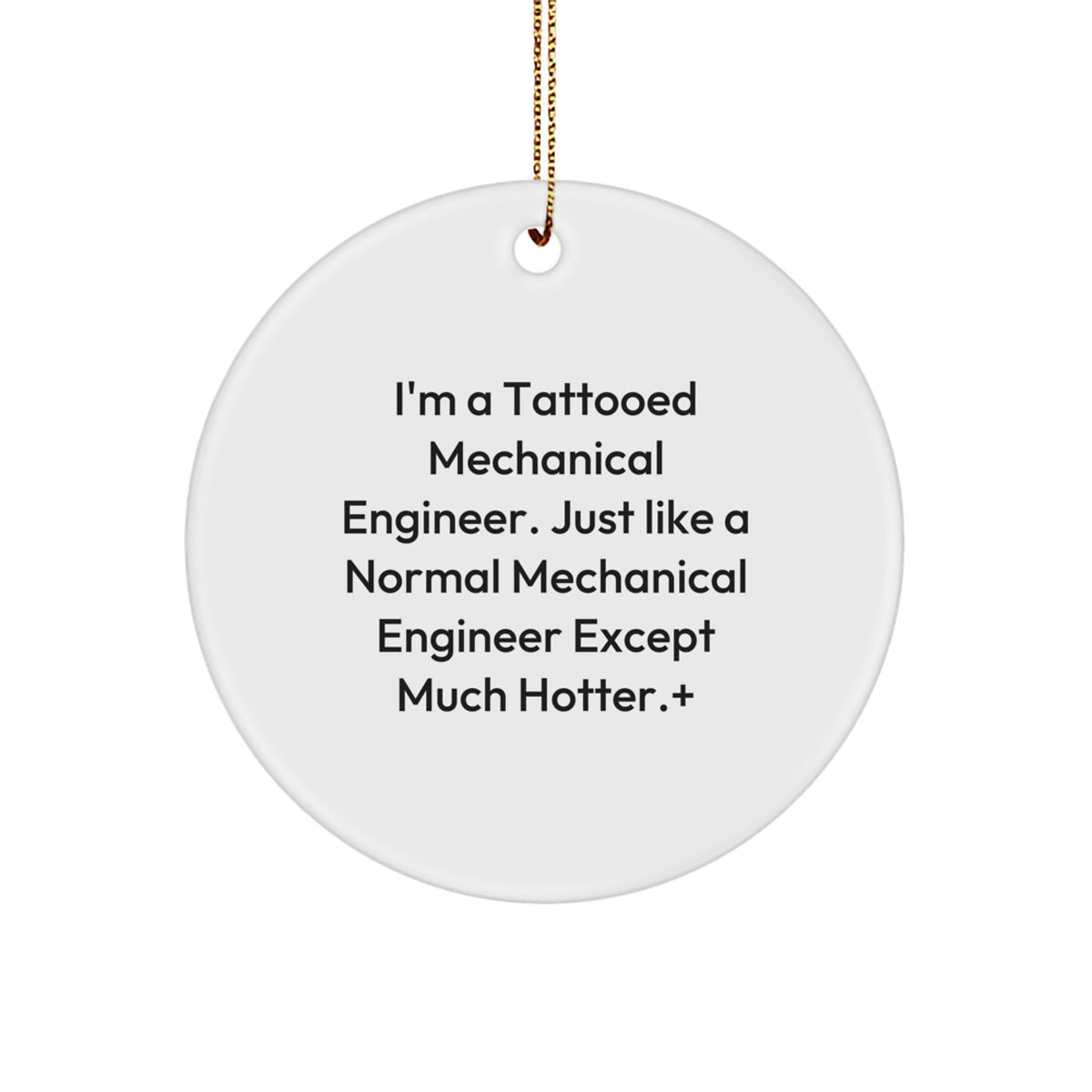 Mechanical Engineer Christmas Ornament Idea for Coworkers Gift - Image 1