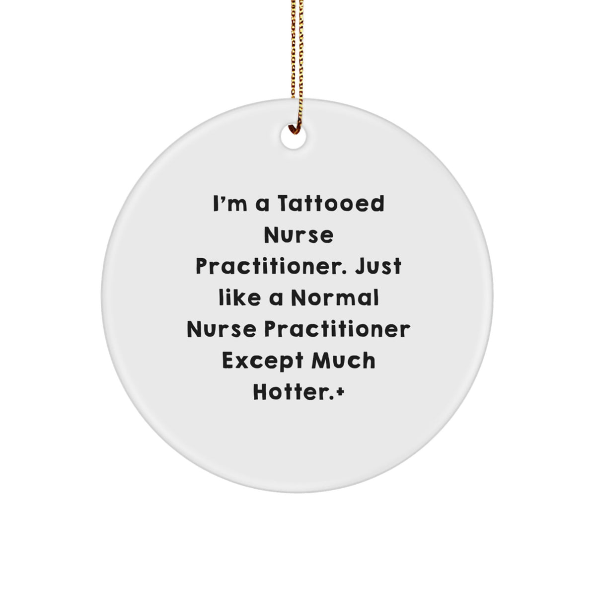 Family Nurse Practitioner Circle Christmas Ornament for Family Unique Gift - Image 1