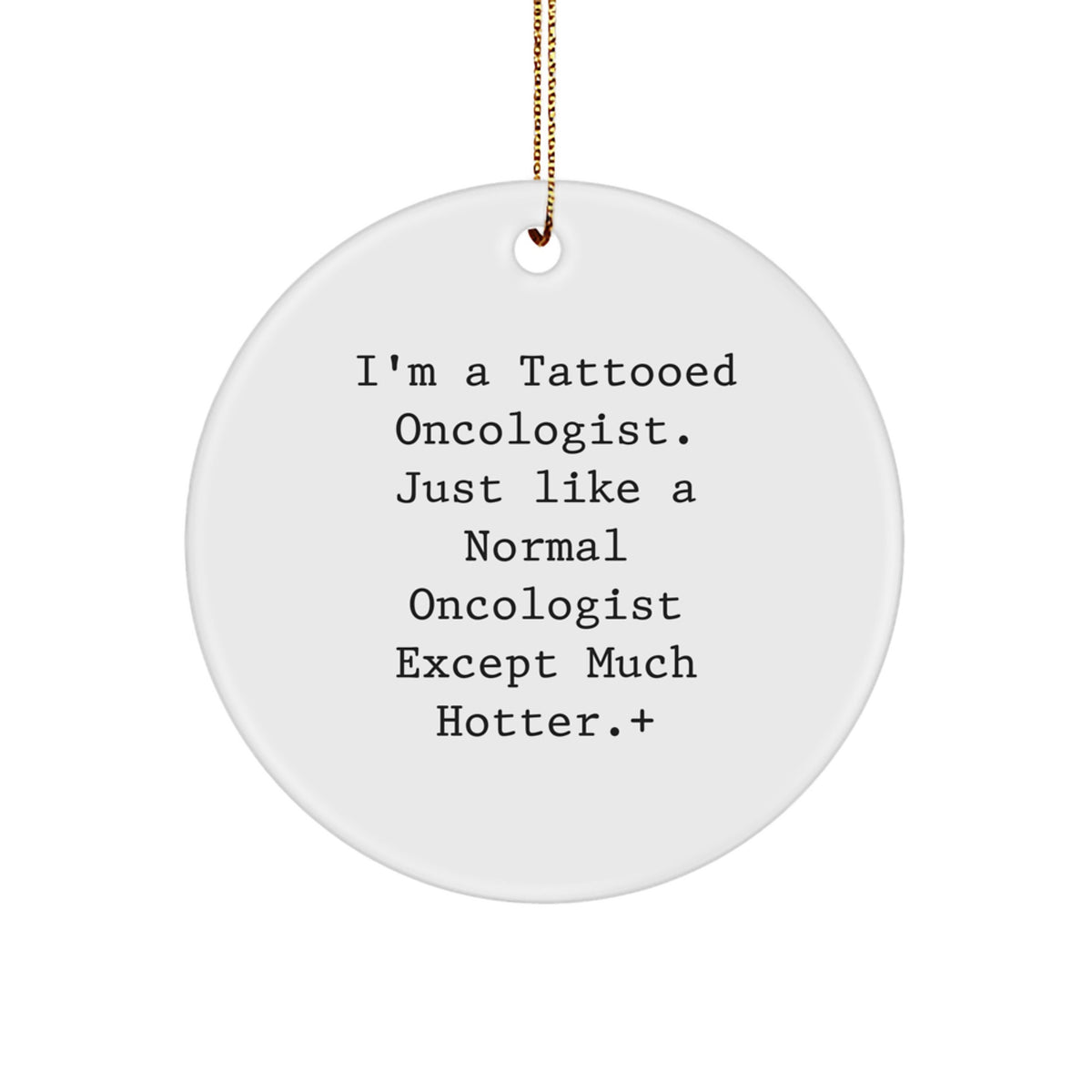 Oncologist Circle Ornament for Family Treasure Christmas Gift - Image 1