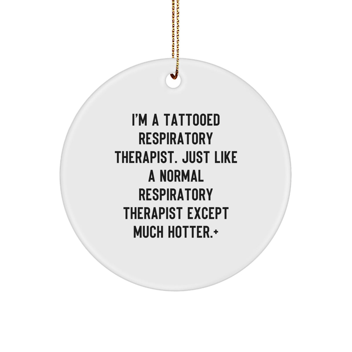 Christmas Ornament Gift for Coworkers Playful Respiratory Therapist Idea - Image 1