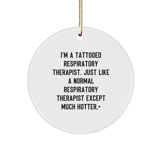 Christmas Ornament Gift for Coworkers Playful Respiratory Therapist Idea - Image 1