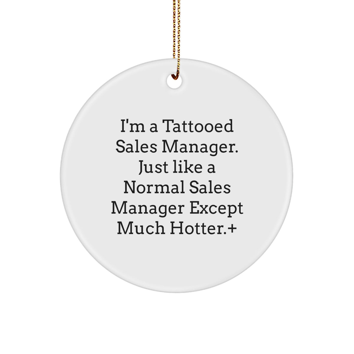 Sales Manager Keepsake Christmas Ornament for Him Gift - Image 1
