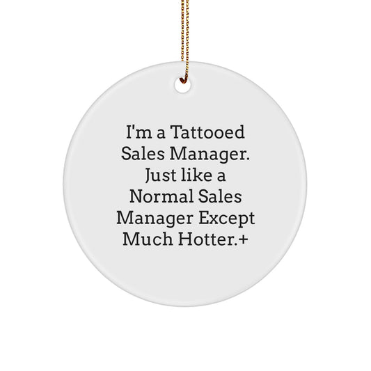 Sales Manager Keepsake Christmas Ornament for Him Gift - Image 1