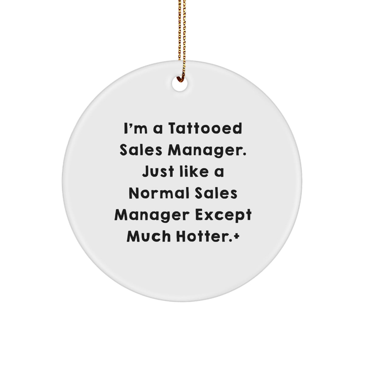 Collectible Christmas Ornament Tattooed Sales Manager Gift - A - Image 1